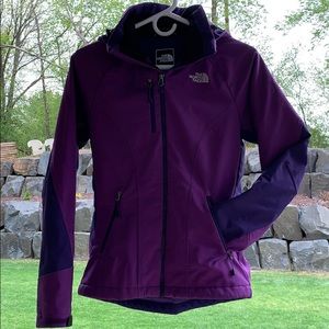 The North Face purple winter coat